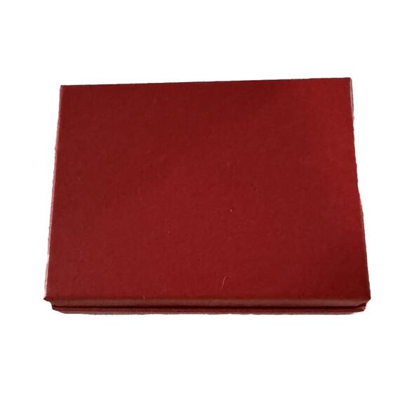 Talbots gift box small rectangle red white Christmas Holiday Birthday ~ 4 X 3 - Picture 3 of 5